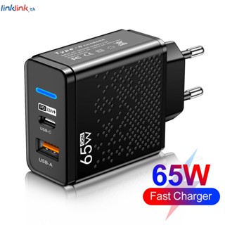 65w Usb Charger Qc3.0 Fast Charging สำหรับ Ip-hone H-uaw-ei X-iaom-i Sa-msu-ng 30w ประเภท C ชาร์จโทรศัพท์มือถือ Usb C อะแดปเตอร์ชาร์จ Linklink