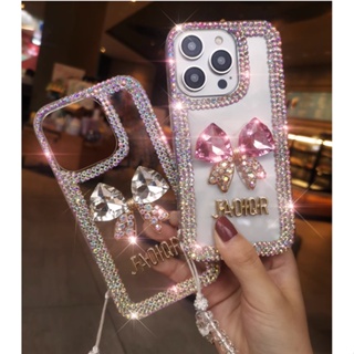 เคสโทรศัพท์มือถือ ประดับโบว์คริสตัล หรูหรา สําหรับ vivo V27 V27e V25 V25e V23 V23e V21 V21e V20 V20 SE Pro