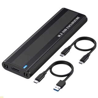 Xin เคสฮาร์ดไดรฟ์ M2 SSD Enclosure NVMe Portocol USB3 1 Type-C 10Gbps สําหรับกล่องดิสก์ M2 PCIe NVMe SSD