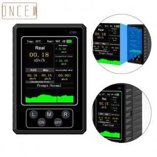 【ONCEMOREAGAIN】C101 Geiger Counter Nuclear Radiation Monitor Real time Detection Compact Design