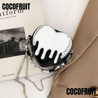 Cocofruit กระเป๋าถือ กระเป๋าสะพายไหล่ แต่งสายโซ่ สําหรับผู้หญิง