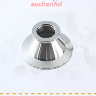 Suchenhd ท่อลดหน้าแปลน ISO-KF สเตนเลส 304 ไม่มีการเชื่อม KF50 เป็น KF25 สีเงิน