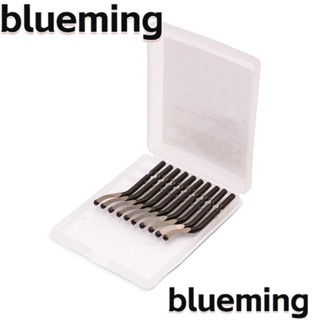 Blueming2 ใบมีดลบคม ความเร็วสูง BS1010 3.2 มม. ถอดออกได้ สีดํา ทองเหลือง 10 ชิ้น