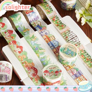 Solighter เทปสติกเกอร์ สําหรับตกแต่งสมุดภาพ วรรณกรรม DIY 6 ม้วน