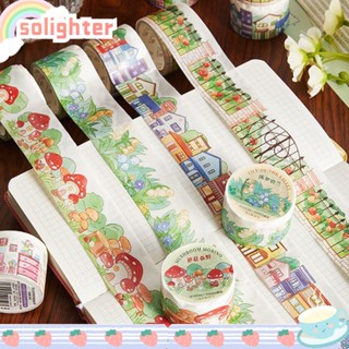 Solighter เทปสติกเกอร์ สําหรับตกแต่งสมุดภาพ วรรณกรรม DIY 6 ม้วน