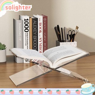 Solighter ชั้นวางหนังสืออะคริลิคใส ขนาดใหญ่ สําหรับตกแต่งบ้าน