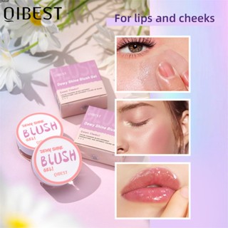 QIBEST Warm Blush เจลเปลี่ยนสีสำหรับ Natural Naked แต่งหน้าให้ความชุ่มชื้นนุ่ม natural Cheek Tint เครื่องสำอาง Face Contour Blush แต่งหน้า 5 สี Face Blusher Liquid Blush puueqg