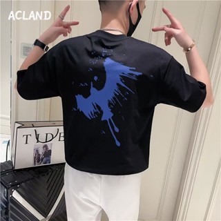 Acland เสื้อยืดผู้ชาย ผู้ชายเสื้อเชิ้ต เสื้อยืด ผ้านุ่ม ใส่สบาย ไม่หด ไม่ต้องรีด MTX2390KKB 36Z230909