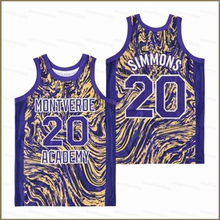 เสื้อกีฬาบาสเก็ตบอล ลายทีม Ben Simmons Marble Alternate Jersey No.20 พลัสไซซ์ สําหรับผู้ชาย และผู้หญิง