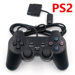 SONY [พร้อมส่ง] เกมคอนโซล PS2 แบบมีสาย สั่นสะเทือนคู่ มอเตอร์คู่ 2 สาย