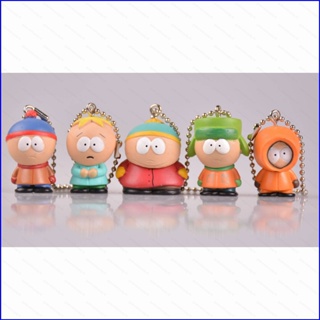 Gp1 พวงกุญแจ จี้ตุ๊กตาฟิกเกอร์ South Park PG1 5 ชิ้น สําหรับเด็ก