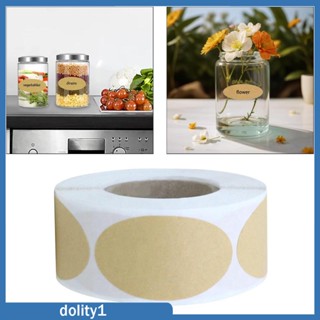 [Dolity1] สติกเกอร์ฉลากเปล่า ทรงวงรี สําหรับติดตกแต่งสมุดภาพ ซองจดหมาย 250 ชิ้น ต่อชุด