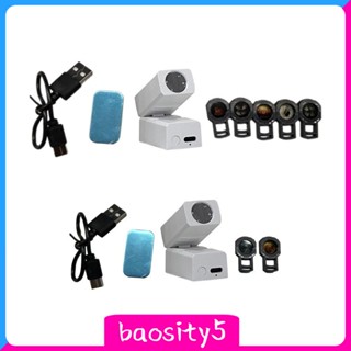 [Baosity5] โคมไฟโปรเจคเตอร์ LED รูปดวงจันทร์ โรแมนติก สําหรับตกแต่งผนัง เพดาน ห้อง