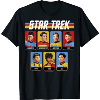 เสื้อยืดแขนสั้น คอกลม พิมพ์ลายภาพยนตร์ Star Trek Sci-fi สําหรับผู้ชาย และผู้หญิง ไซซ์ XS - 3XL