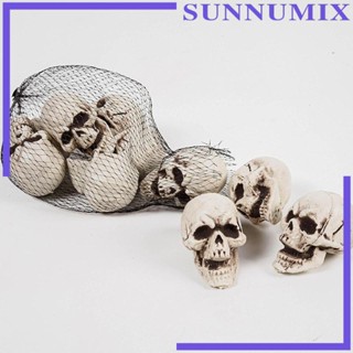 [Sunnimix] ชุดเครื่องประดับ รูปกะโหลก ขนาดเล็ก ใช้ซ้ําได้ สําหรับงานเทศกาล 10 ชิ้น