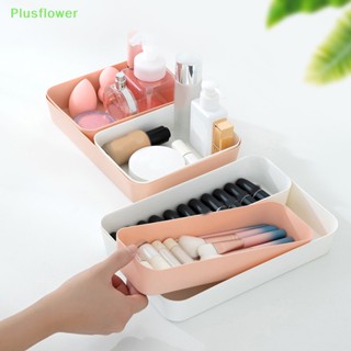 (Plusflower) กล่องลิ้นชักพลาสติก แบบเรียบง่าย สําหรับเก็บของในครัวเรือน ห้องนั่งเล่น