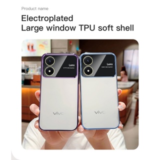 เคสโทรศัพท์ซิลิโคน TPU แบบนิ่ม ชุบไฟฟ้า กันกระแทก สําหรับ Vivo Y02S Y02S