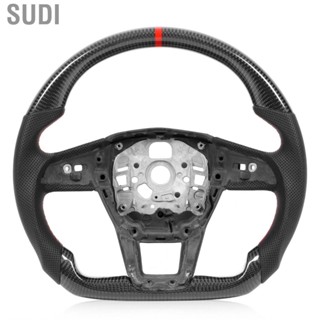 Sudi Custom Steering Wheel  Perforated Leather Carbon Fiber D Type High Heat Tolerance Reliable for Car