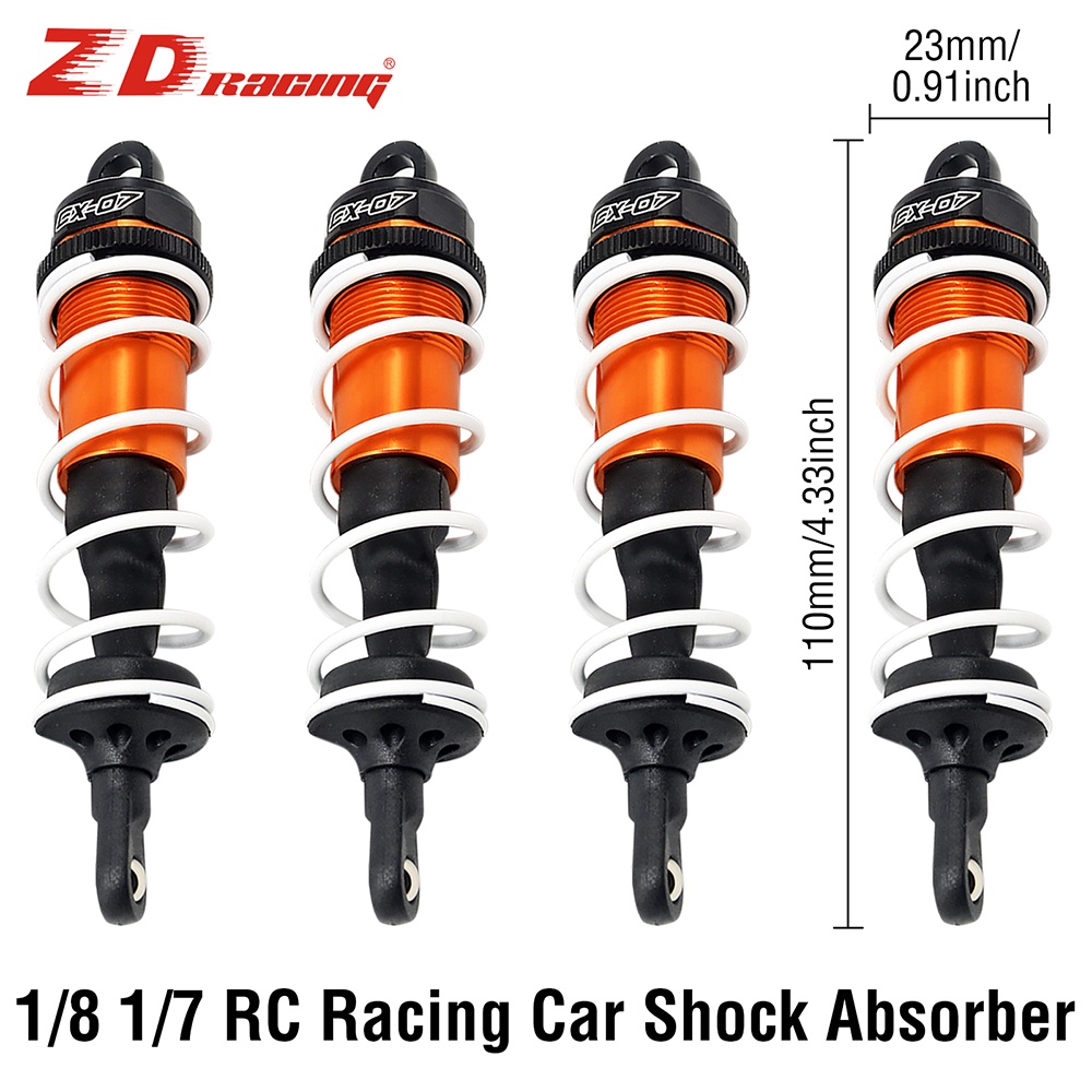 โช๊คอัพ 110 มม. สําหรับรถแข่งบังคับ 1/7 ZD EX07 1/8 2 ชิ้น 4 ชิ้น
