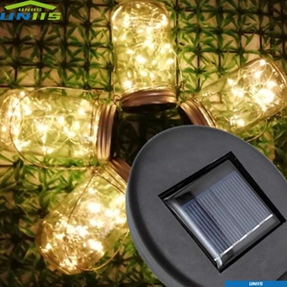 Uniis ไฟ LED แผงเซลล์แสงอาทิตย์ โพลีซิลิคอน ใช้แบตเตอรี่ สําหรับตกแต่งสวน กลางแจ้ง