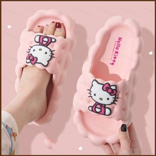 Kira Sanrio Kuromi Hello Kitty รองเท้าแตะ การ์ตูนน่ารัก รองเท้าแตะ DIY กันลื่น รองเท้าห้องนอน