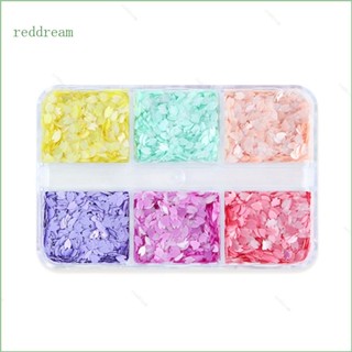 Redd กลีบดอกซากุระ กลิตเตอร์ เลื่อม กลีบดอกไม้ สีแดง สําหรับตกแต่งเล็บ ใบหน้า ร่างกาย