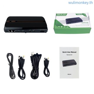 Wu พาวเวอร์ซัพพลายแบตเตอรี่สํารอง 10400mAh USB 12V 2A 36W 5 5x2 1 มม. สําหรับเราเตอร์ WiFi ลําโพงกล้อง