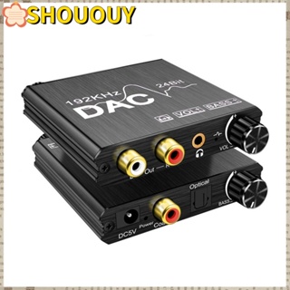 Shououy เครื่องแปลงเสียงออปติคอล และโคแอกเชียลดิจิทัล 5V เป็นอะนาล็อก 192Khz 24Bit DAC รองรับแจ็คเสียง L R RCA 3.5 มม.