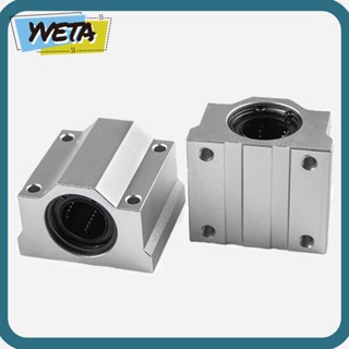 Yveta ตลับลูกปืนเม็ดกลมร่องลึก เหล็กเงิน SCS12UU CNC 12 มม. คุณภาพสูง 4 ชิ้น