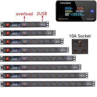 เครื่องวัดแรงดันไฟฟ้าดิจิทัล ซ็อกเก็ต 2 Usb