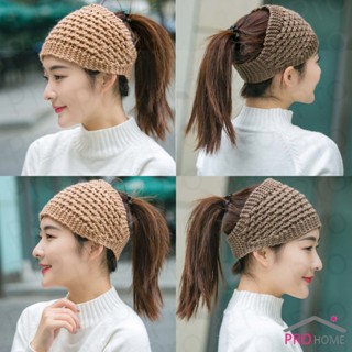 Prohome ผ้าคาดผมวินเทจ ไหมพรมถักเครื่อง เหมาะกับฤดูหนาว สําหรับผู้หญิง  headband