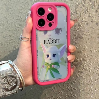 เคสโทรศัพท์มือถือ แบบนิ่ม ลายกระต่ายน่ารัก กันกระแทก สําหรับ Apple Iphone 13 14promax 12 11 7 8 7X9L