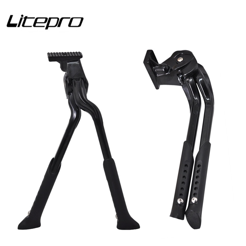 ไลท์โปร ถนน ภูเขา จักรยานขาตั้งคู่ 20 28 นิ้วรองรับเท้าที่จอดรถแร็คพับวงเล็บจักรยานอลูมิเนียมอัลลอยด์ปรับ