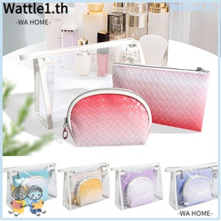 Wttle 3 in 1 กระเป๋าเครื่องสําอาง แบบใส แบบพกพา 3 ชิ้น