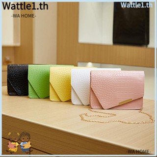 Wttle กระเป๋าสะพายข้าง สีพื้น หรูหรา แฟชั่นสําหรับผู้หญิง