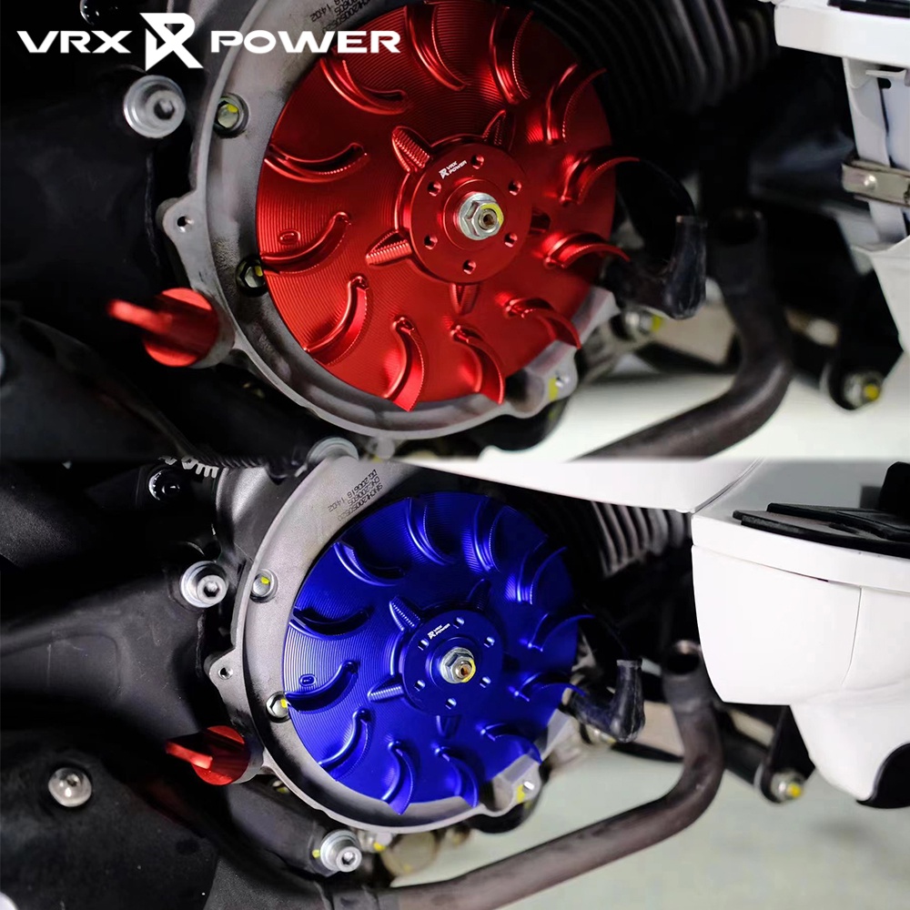 สําหรับ Vespa Sprint Primavera 125 150 สกู๊ตเตอร์ CNC หม้อน้ําเครื่องยนต์แม่เหล็กใส่หมุนด้านในพัดลมใบมีด