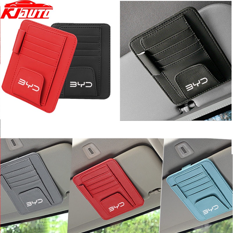 Byd ที่บังแดดรถยนต์ แบบหนัง อุปกรณ์เสริม สําหรับ BYD Atto 3 Dolphin