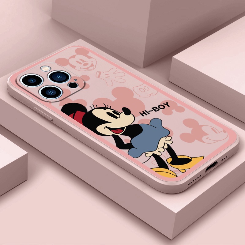 เคส Vivo V30 PRO 5G Y100 5G Y17s V29 5G V29E V19 NEO IQOO Z7 5G MF028A เคสโทรศัพท์มือถือ ซิลิโคนนิ่ม กันกระแทก ลายมินนี่เมาส์ สําหรับ