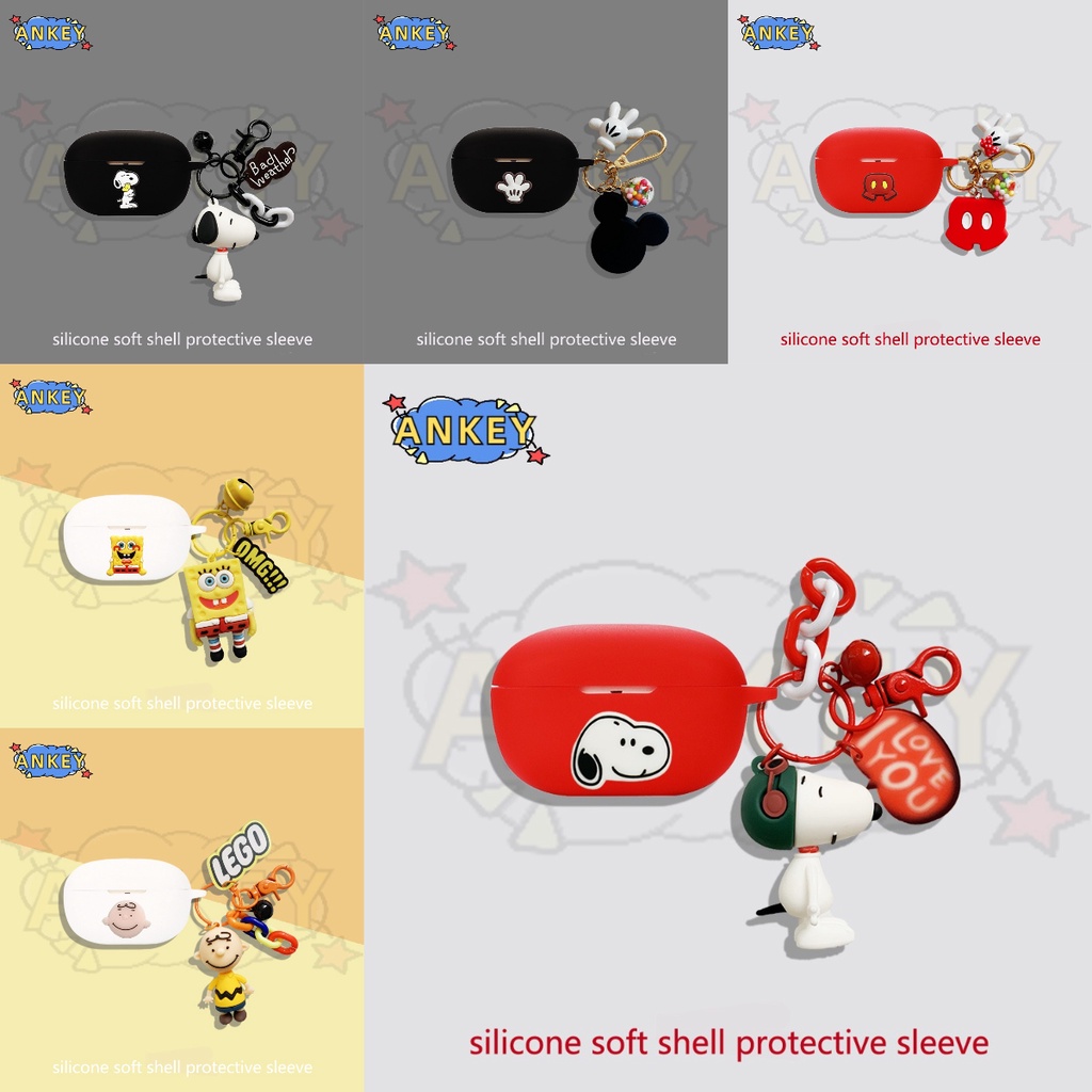 เคสหูฟังซิลิโคนนิ่ม ลายสุนัขน่ารัก สําหรับ Edifier Minibuds Xemal X3 X2 X2S Fitpods TWS300NB