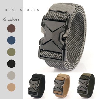 เข็มขัดสแตนเลส รมดำ งานแท้ แม่เหล็กไม่ดูด หัวเข็มขัดแบบปลดล็…