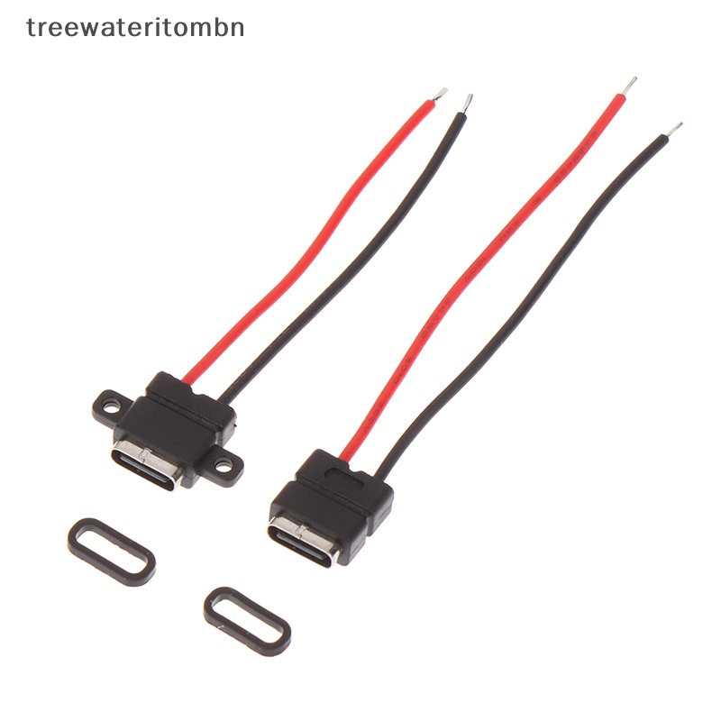 Tt 1 ชิ้น USB Type c เชื่อมต่อลวดเชื่อม ซ็อกเก็ตตัวเมีย Type-c ชาร์จอินเทอร์เฟซ mbn