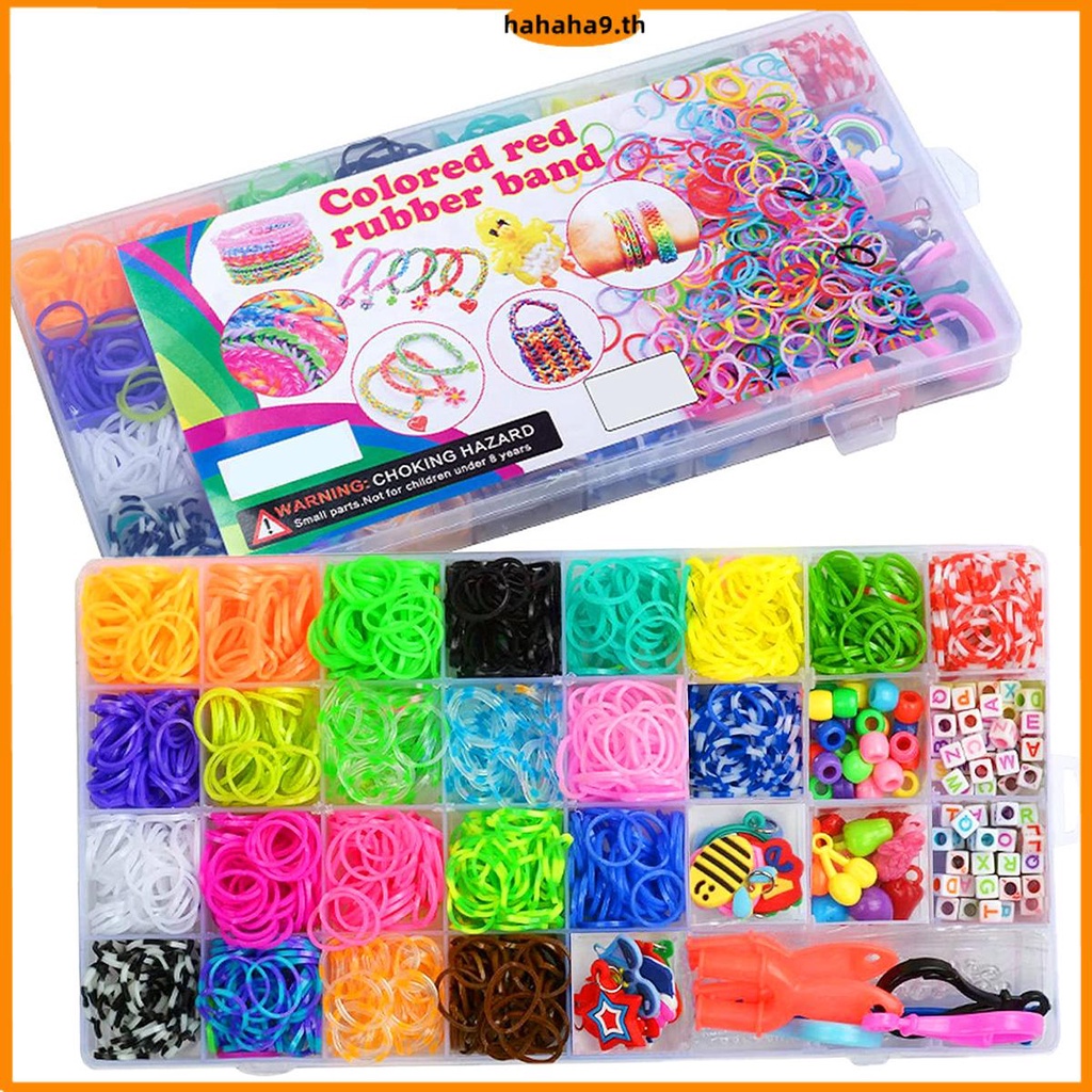 ชุดอุปกรณ์ทําสร้อยข้อมือ แบบยาง สําหรับเด็ก 2000 SHOPTKC5181