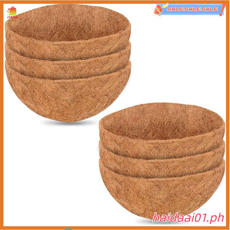 Haidaai01.ph*14 นิ้วมะพร้าว Liners ตะกร้ามะพร้าว Planter Liners สําหรับ Planters,Natural Coco Coir ต