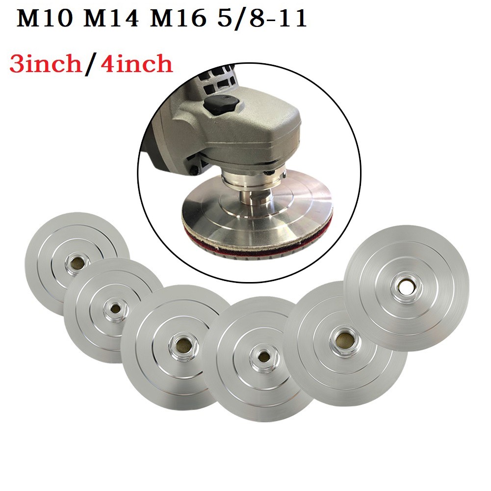 [Sunnylife ] 4 นิ ้ ว Backer Pad เพชรขัด Pad ฐานอลูมิเนียม Backing Holder M14 M10 M16
