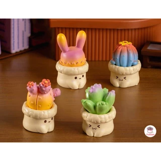 กระบองเพชรน้อยสีสดใส ตุ๊กตาจิ๋ว โมเดลจิ๋ว แต่งสวน ตุ๊กตาแต่งสวนจิ๋ว ตุ๊กตาจัดสวนถาด