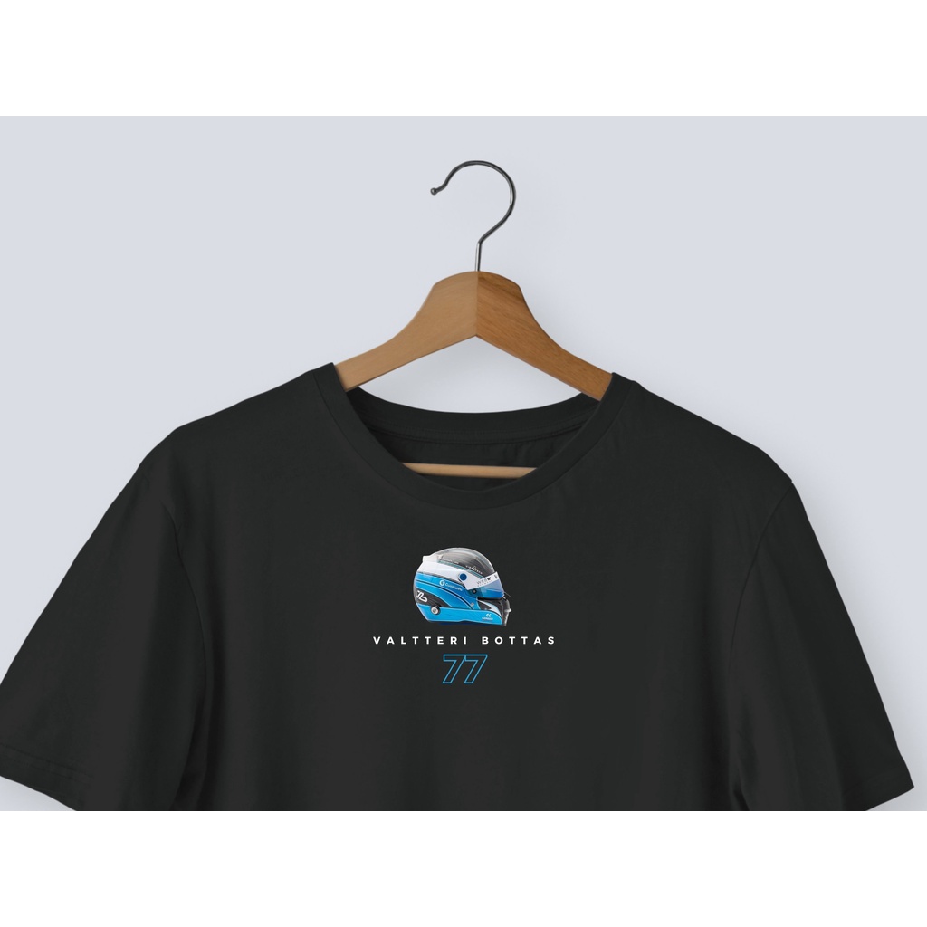 เสื้อยืด ลาย Valtteri Bottas Formula 1 Helmet | F1