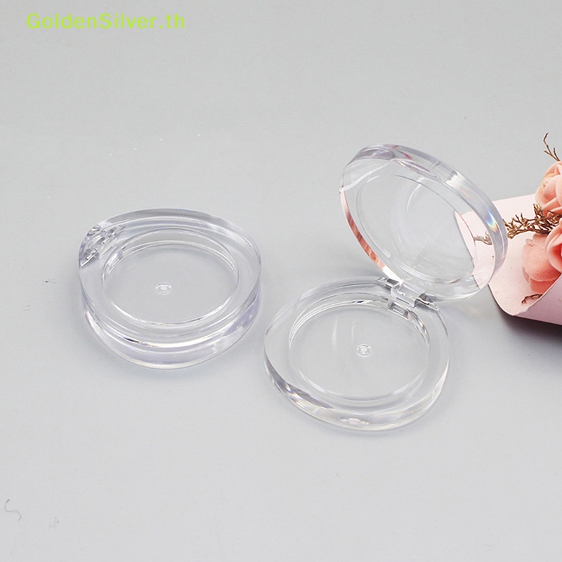 Goldensilver กล่องเปล่า ทรงกลม สําหรับใส่อายแชโดว์ บลัชออน คอนซีลเลอร์ เหมาะกับการพกพาเดินทาง TH