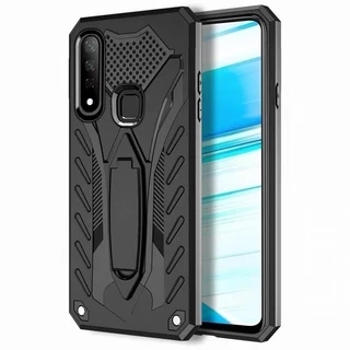 เคสหุ่นยนต์ ใช้สำหรับวีโว่ For Vivo Y11 Y12 Y15 Y17 ไฮบริด มีขาตั้งในตัว ตั้งโทรศัพทได้ กันกระแทก กันรอย Case TPU+PC