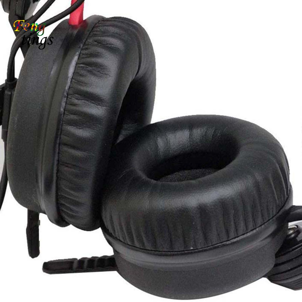 [Ft] ฟองน้ําครอบหูฟัง หนังเทียม กันลื่น กันเสียงรบกวน สําหรับ Sennheiser HD25-1II HD25 HD25SP 25SP-II 1 คู่