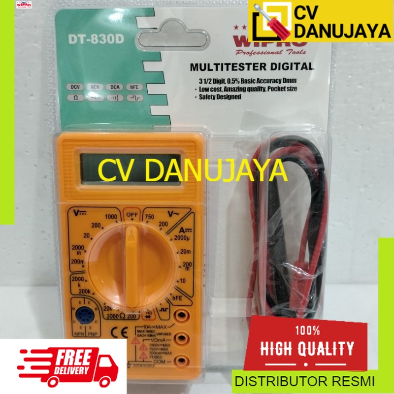 DIGITAL MULTI TESTER "WIPRO" DT-830D ||DIGITAL MULTITESTER / เครื่องมือหมุนเวียนไฟฟ้า